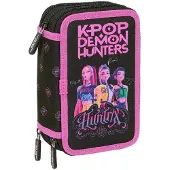 Safta K-pop Demon Hunters Mäppchen Schwarz Mann Schwarz One Size