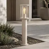 LumenXL Stehleuchte für den Außenbereich Penn mit klarem Glas - Beige