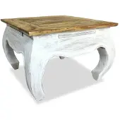 vidaXL Beistelltisch Massives Mahagoniholz 50x50x35 cm