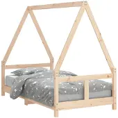 vidaXL Kinderbett 80x160 cm Massivholz Kiefer