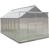 HC Garten & Freizeit Alu-Gewächshaus, ca. 443 x 244 x 210 cm