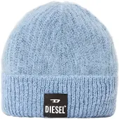 Diesel - "Edro Mohr" Mütze für Herren/Damen Unisex, Logo (Blassblau)