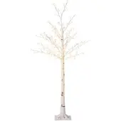 HOMCOM LED Baum, 150 cm Lichterbaum, Kirschbaum mit 120 LEDs, 3 Helligkeitsstufen