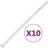 DKD Home Decor vidaXL Installationsrohre mit Clips Ø30 mm 10 m PVC