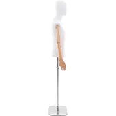 vidaXL Verstellbarer Mannequin 170-218 cm mit Standfuß Männlich PP