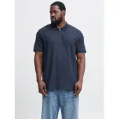 Jack & Jones Austin Zip Plus Size Kurzarm-poloshirt