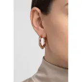 Purelei Hexagon Ohrringe Rosegold Größe: OS | Ohrringe Outlet | Damen | Rosa