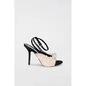 Moschino Goatskin Sandals Black Größe: 38 | Pumps Outlet | Damen | Schwarz