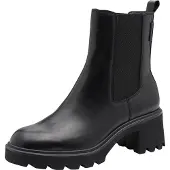 Tamaris Leder-Chelsea-Boots in Schwarz - 42