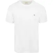 Gant T-Shirt Shield Logo Weiß