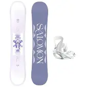 Salomon Unisex sonst. Snowboards BOARD SET LOTUS+SPELL WHITE