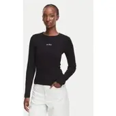 GUESS Langarmshirt STAR EMBRO LS CN RIB TOP damen