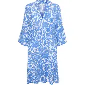 Kaffe Midikleid "Damen Kleid KAellen", Damen, Gr. 34, N-Gr, blau (regatta flower print), Obermaterial: 100% Viskose LENZING ECOVERO CV LenzEcov., Kleider Midikleid