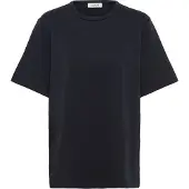 Soaked in luxury Longtop "Damen T-Shirt kurzarm SLHevanne", Damen, Gr. L, blau (night sky), Obermaterial: 80% Baumwolle CO. 15% Polyester PES. 5% Elasthan EL., Tops Longtop