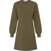 B.young Midikleid "Damen Casual BYOTARI", Damen, Gr. L, N-Gr, beige (beech), Obermaterial: 50% Viskose CV. 25% Polyamid PA. 20% Polyester PES. 5% Elasthan EL., Kleider Midikleid