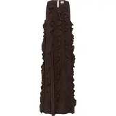 Kaffe Midikleid "Damen Kleid KAines", Damen, Gr. 38, N-Gr, braun (coffee bean), Obermaterial: 56% Polyamid PA. 44% Viskose CV., Kleider Midikleid