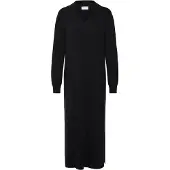 Pulz Jeans Midikleid "Damen Kleid PZSARA", Damen, Gr. M, N-Gr, schwarz (schwarz beauty), Obermaterial: 80% Viskose CV. 20% Polyester PES., Kleider Midikleid