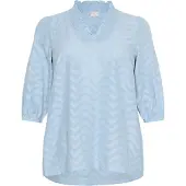 KAFFE CURVE Langarmbluse "Damen Bluse langarm KCvitana"