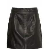 B.young Lederrock "Damen Lederrock BYDARAN", Damen, Gr. 36, schwarz, Obermaterial: 100% Schafsleder sheepskin., Röcke Lederrock