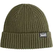 Levi's Strickmütze "SUNSET BEANIE", Herren, grün (olive night), Baumwolle, Mützen Strickmütze