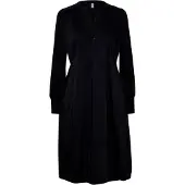 Culture Midikleid "Damen Kleid CUantoinett", Damen, Gr. L, N-Gr, schwarz, Obermaterial: 65% Baumwolle CO. 33% Polyester PES. 2% Elasthan EL., Kleider Midikleid