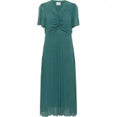 Kaffe Midikleid "Damen Kleid KAevelyn", Damen, Gr. 34, N-Gr, grün (silber pine cc), Obermaterial: 100% Polyester PES., Kleider Midikleid