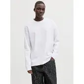Jack & Jones Langarm-T-Shirt in White | Gr.: M