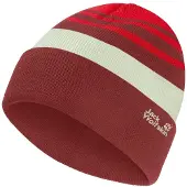 Jack Wolfskin Stripy Knit Beanie K siren red (J0191) S