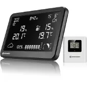 Bresser MeteoTemp TBH Wetterstation Funk mit Außensensor, Luftdruck