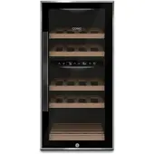 Caso Design WineClassic 24 Black, Weinkühlschrank mit Kompressortechnik