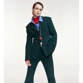 Essentiel Antwerp für Damen. KNIGHTLY Knightly Slim-Fit-Blazer dunkelgrün (36), Klassisch, Polyester