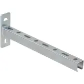 Dalsys Schienenkonsole, Wandausleger 38/40 Silber 36cm, Wandträger, Schwerlastträger aus verzinktem Stahl, korrosionsbeständig