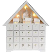 Sonstiges Adventskalender aus Holz mit 24 Schubladen und LED-Lichtern, 45,7 cm