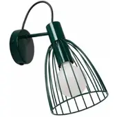Licht-Erlebnisse Wandlampe Schwenkbar Kinderzimmer 15 CM Breit Klein Metall Grün E27
