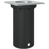 vidaXL Bodeneinbauleuchte Quadratisch Schwarz 10,5x10,5cm Aludruckguss