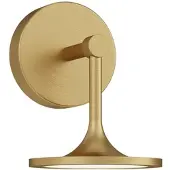 ELSTEAD Issa LED-Wandlampe, gold, Höhe 20 cm, Metall, IP44 - , Issa, dimmbar, Gold / Messing, für Badezimmer, Aluminium