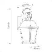Kichler Mount Vernon Außenwandlampe schwarz Höhe 32cm IP44 - , Mount Vernon, dimmbar, Schwarz, Aluminium
