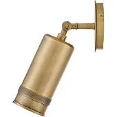 HINKLEY Außenwandleuchte Pratt, bronze / altmessing, Aluminium, Wandleuchte außen
