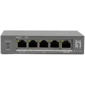 LevelOne GEP-0531, Unmanaged, L2, Gigabit Ethernet (10/100/1000), Power over Ethernet (PoE), Desktop-/Wandmontage, Wandmontage