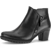 Gabor Stiefelette , Damen, Gr. 35, Textil, schwarz, Kalbsleder, unifarben, Schuhe Stiefelette, Blockabsatz, Ankleboots, Topseller