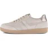 Gabor Damen Halbschuhe Sneaker Leder graubeige Größe 38 Schnürung 83.300.32