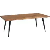 Wohnling Couchtisch "Tanjore" aus Tischplatte: Sheesham Massivholz, mit Klarlack beschichtet Metallgestell: schwarz pulverbeschichteter Edelstahl in Sheesham. Abmessungen (B/H/T) 110x40x60 cm