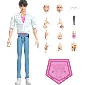 Mattel KPop Demon Hunters Saja Boys Jinu-Actionfigur, ca. 17 cm groß, mit Zubehörteilen sowie austauschbaren Gesichtern und Händen, 4 Jahr(e), Mehrfarbig, Kunststoff