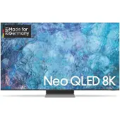 Samsung GQ85QN900AT, 2,16 m (85"), 7680 x 4320 Pixel, Neo QLED, Smart-TV, WLAN, Schwarz, Edelstahl
