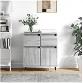 vidaXL Sideboard Grau Sonoma 60x35x70 cm Holzwerkstoff