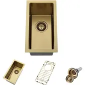 Markenlos Goldene Unterbauspüle 10x18 für die Bar