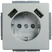 Busch-Jaeger SCHUKO-2x USB Steckdose 20 EUCB2USB-83 2CKA002011A6271