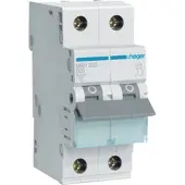 Hager MBN220 Leitungsschutzschalter 2 polig 6kA B-Charakteristik 20A 2 Module