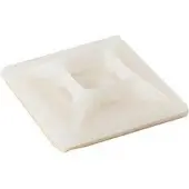 OKKO Gurthalter Aam-2, 28x28 mm, selbstklebend, weiß, für Rund- und Flachkabel
