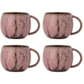 Bloomingville Rayen-Tassen, rosa, 4er-Set